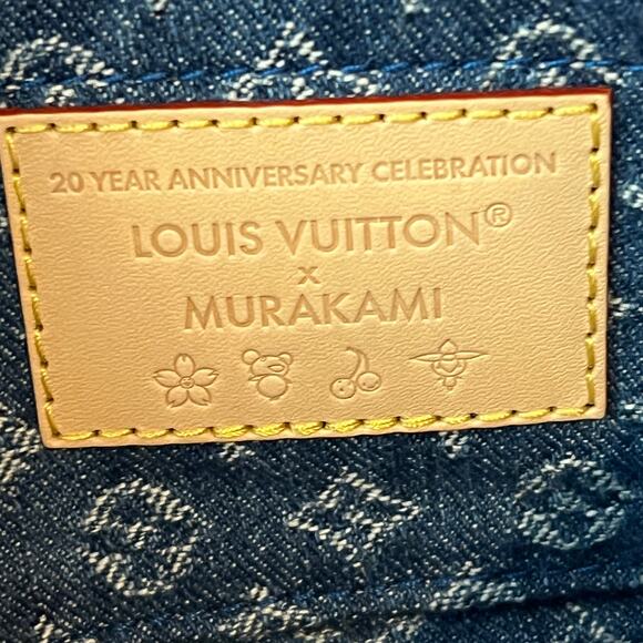 LOUIS VUITTON Monogram Cerise Denim Pochette - Picture 13 of 13